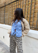 Sharon sky blue - bow shirt 