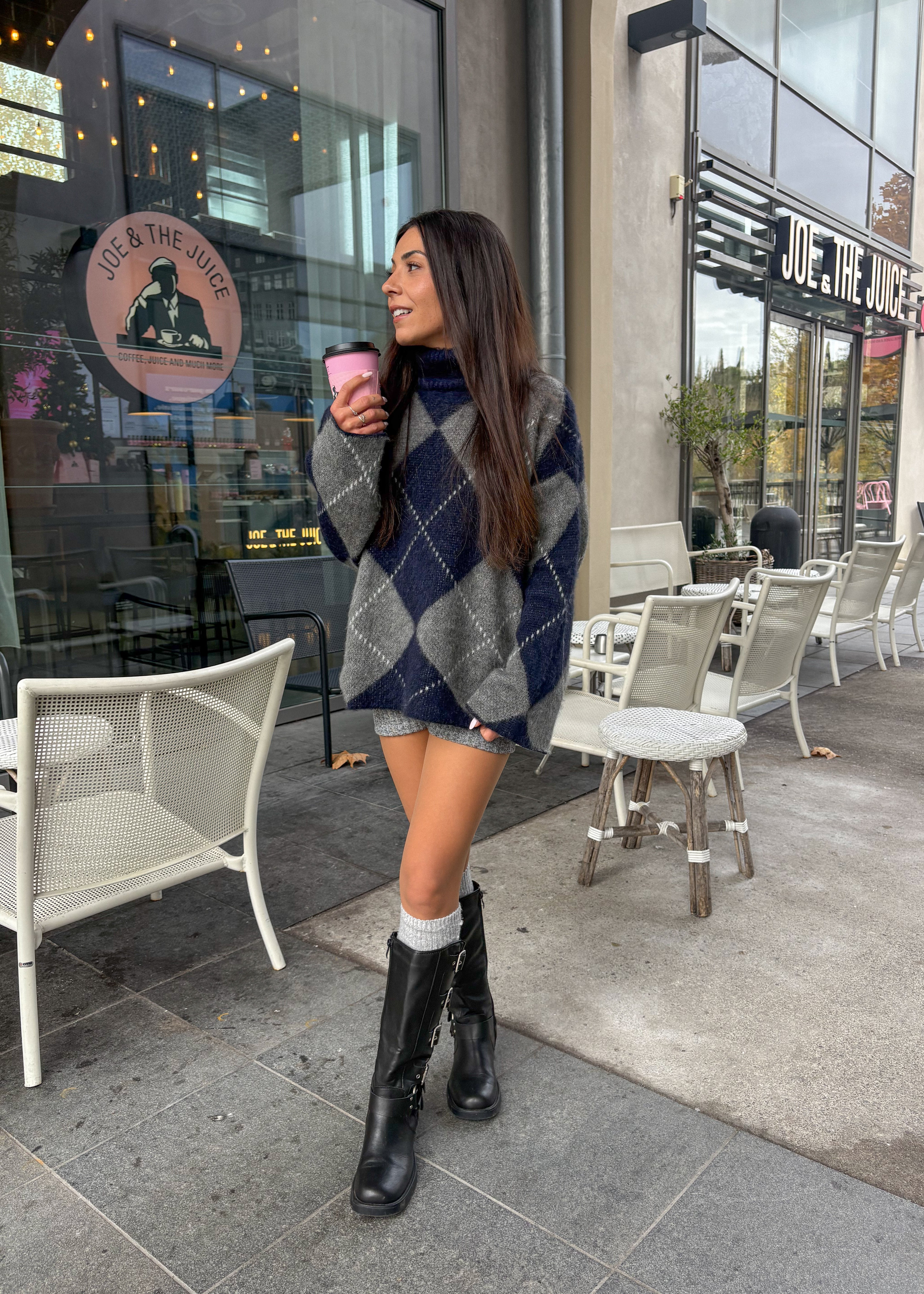 Pull en mohair RICHARD bleu