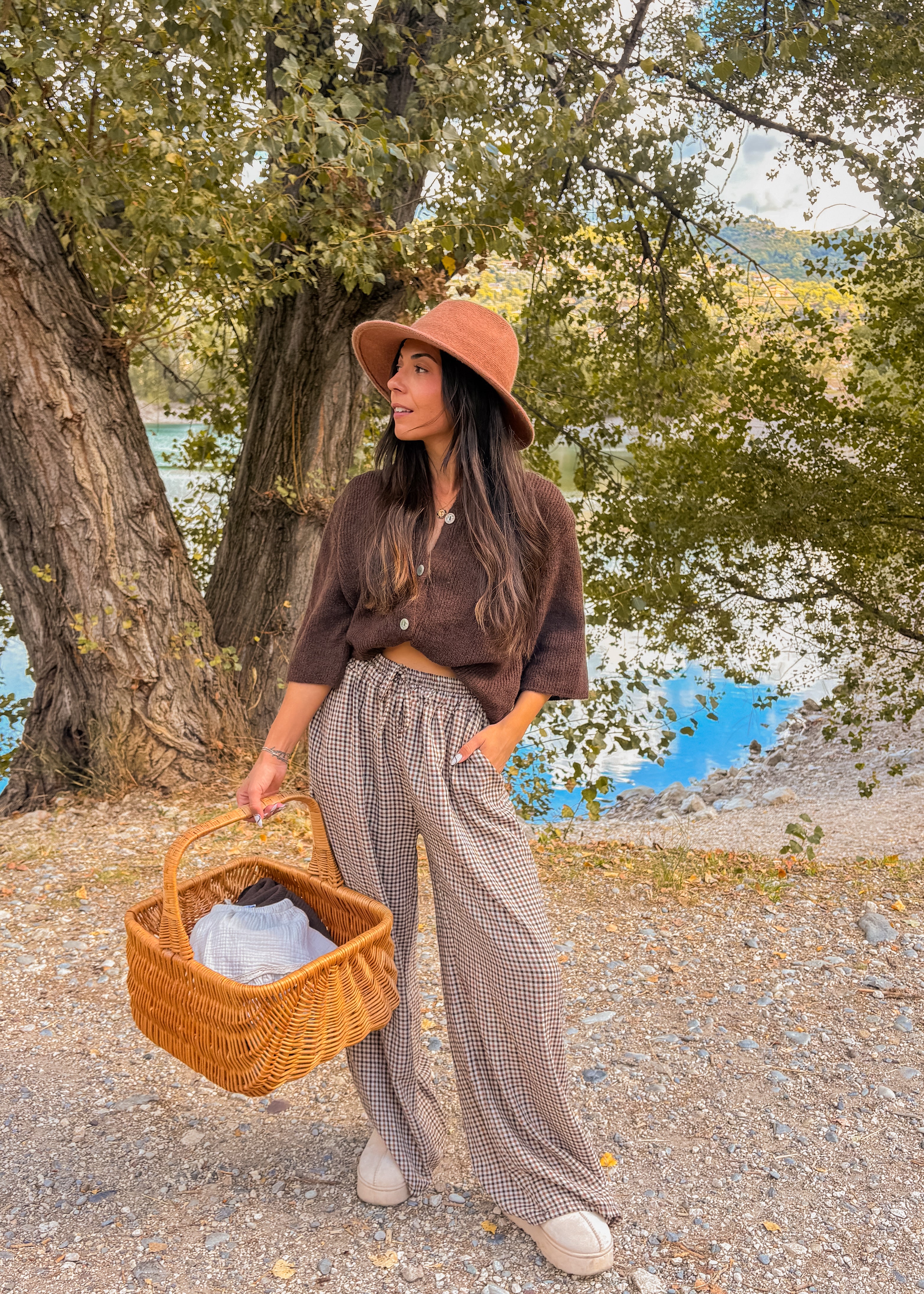 Gilet en laine NORA marron