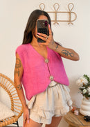 Gilet LÉNA rose