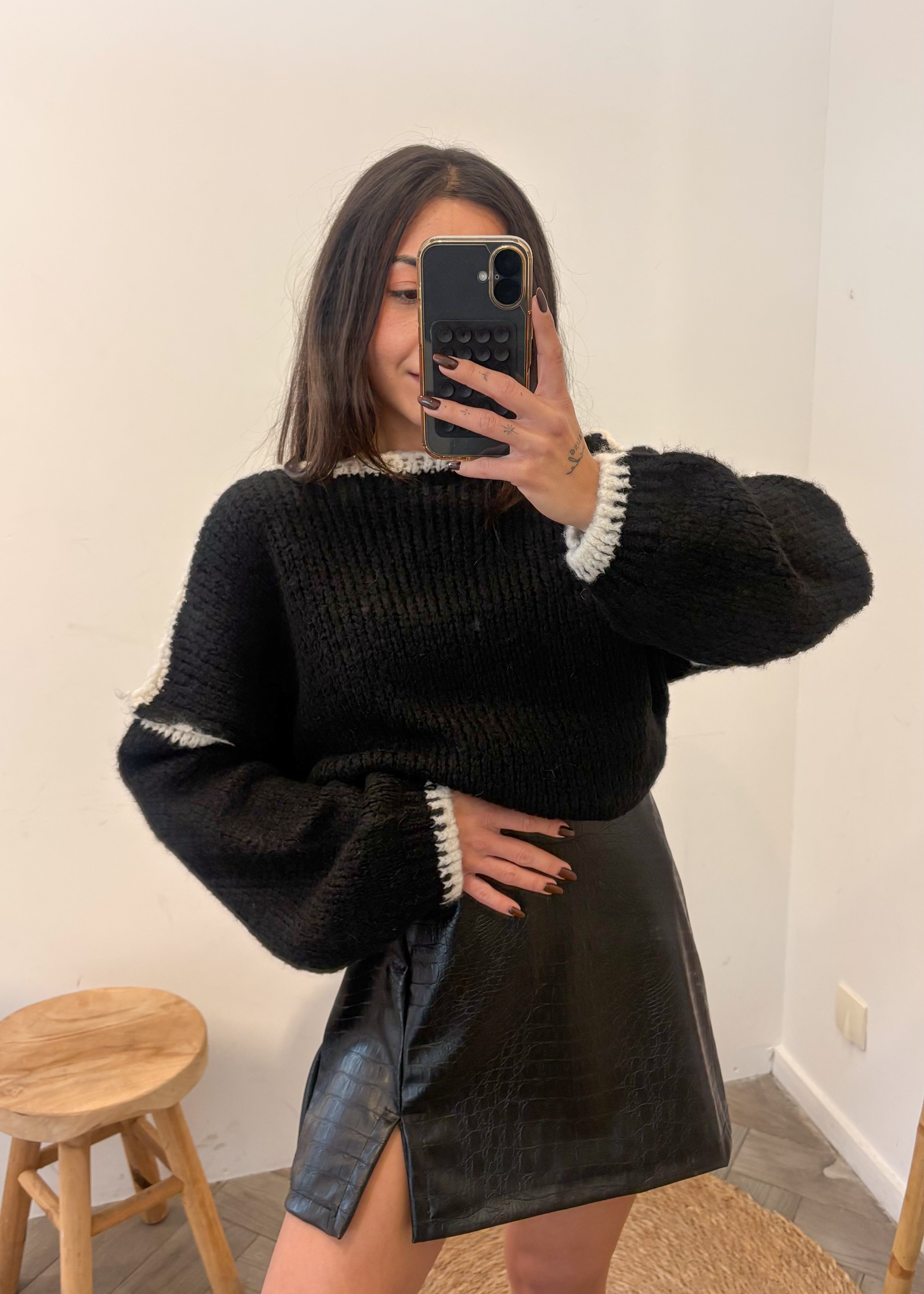 Jupe short EMMA noir