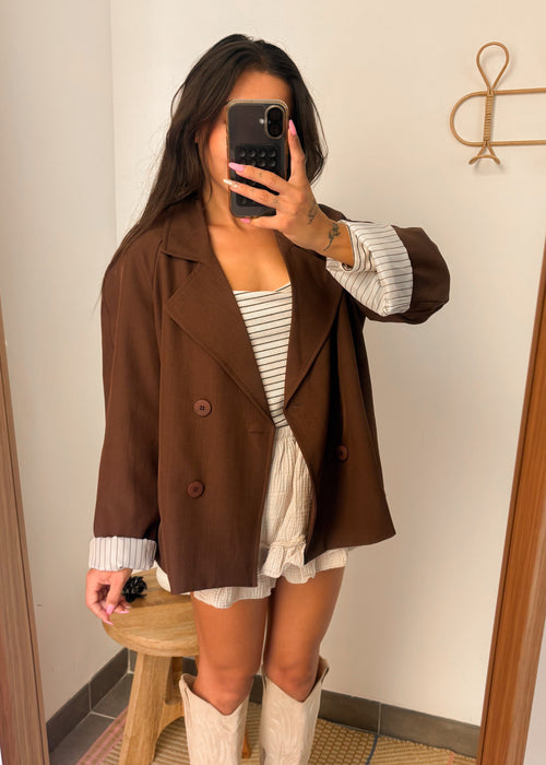 Blazer MILA marron