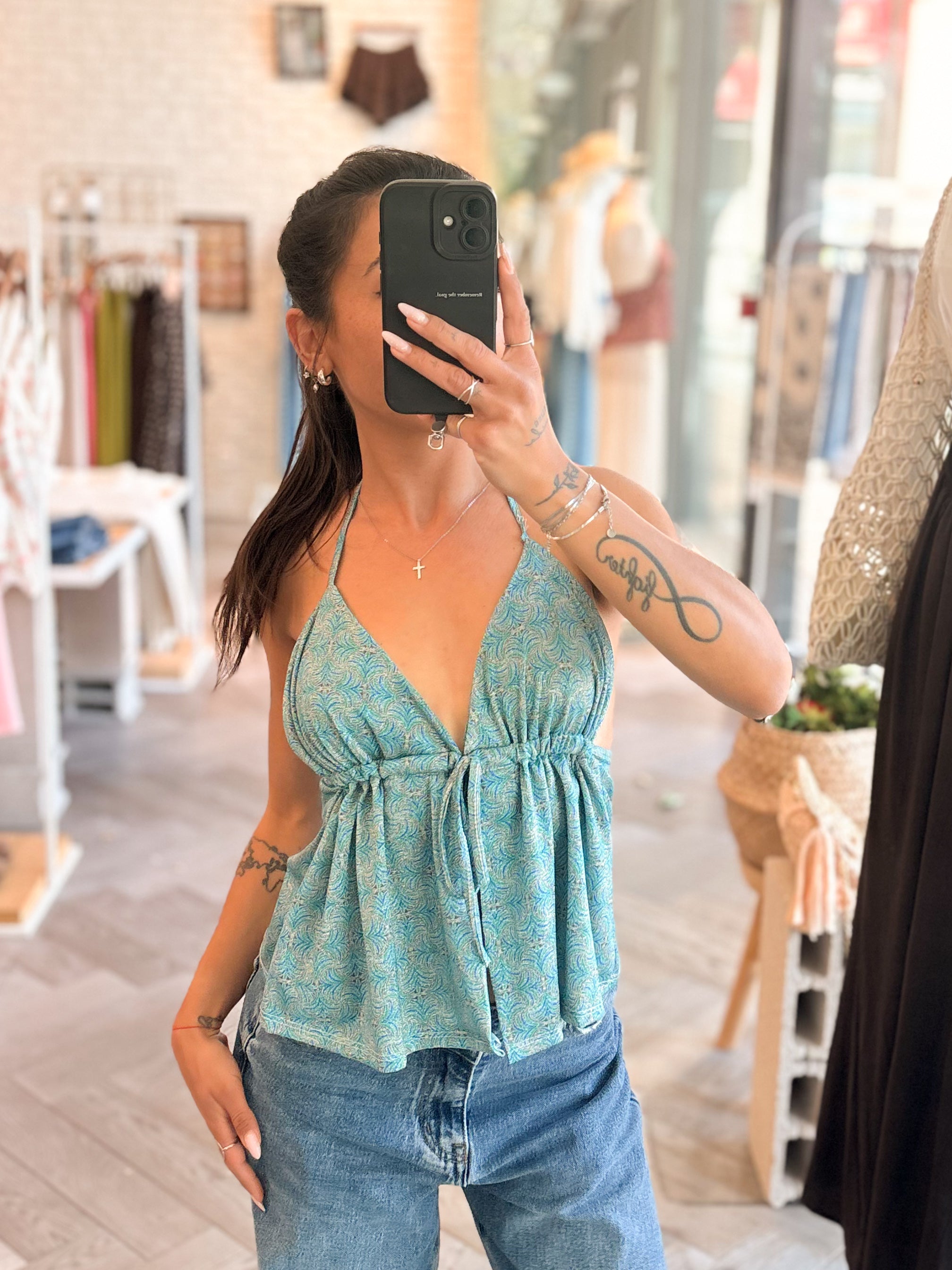 Top CALI turquoise
