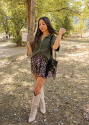 Sac à fringes KOS noir