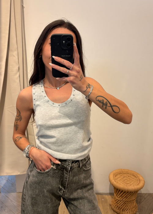 Top GIULIA gris