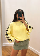 Pull CHELSEA en laine et alpaga jaune