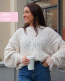 Pull en mohair MELINA beige