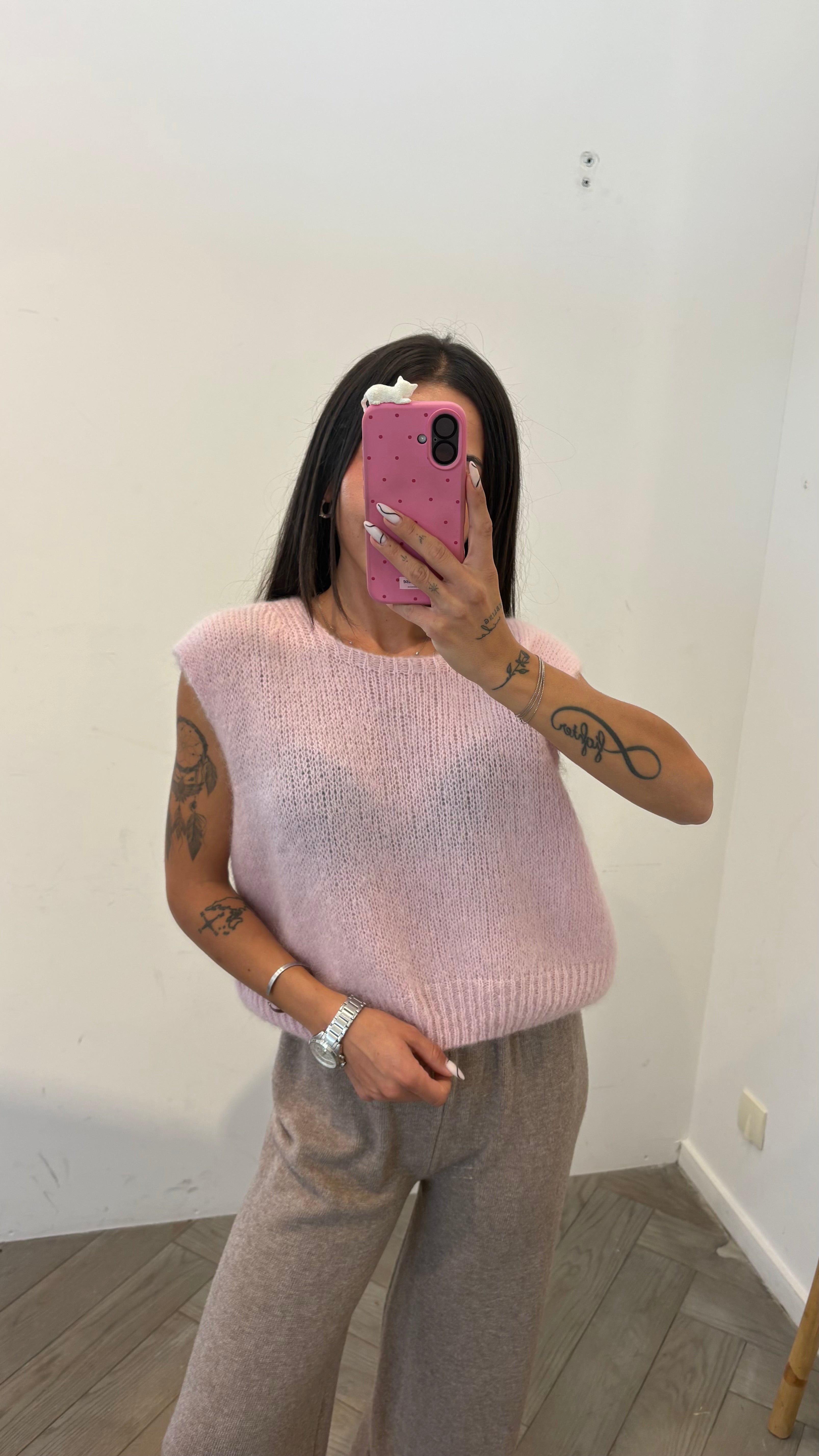 Pull en mohair JACOB rose