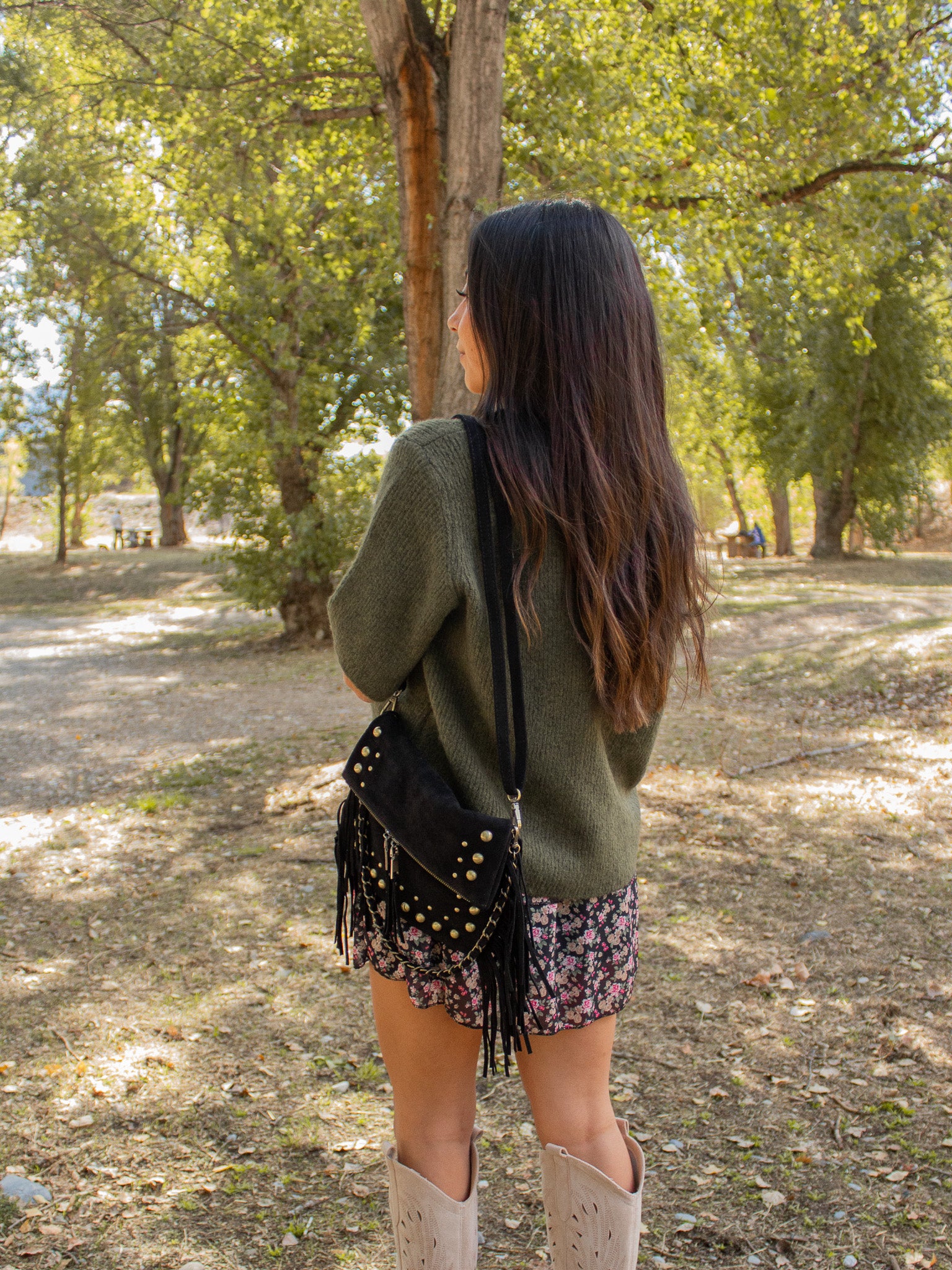Sac à fringes KOS noir