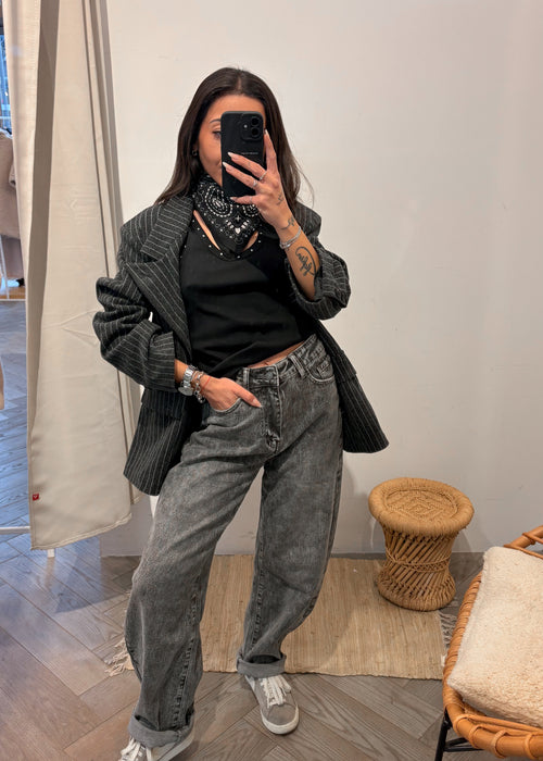 Jeans balloon OLIVER gris