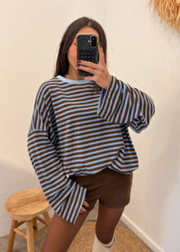 Top en coton ARTHUR bleu