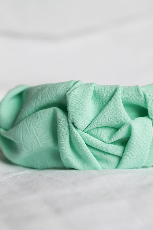 Serre-tête vert clair 🎀