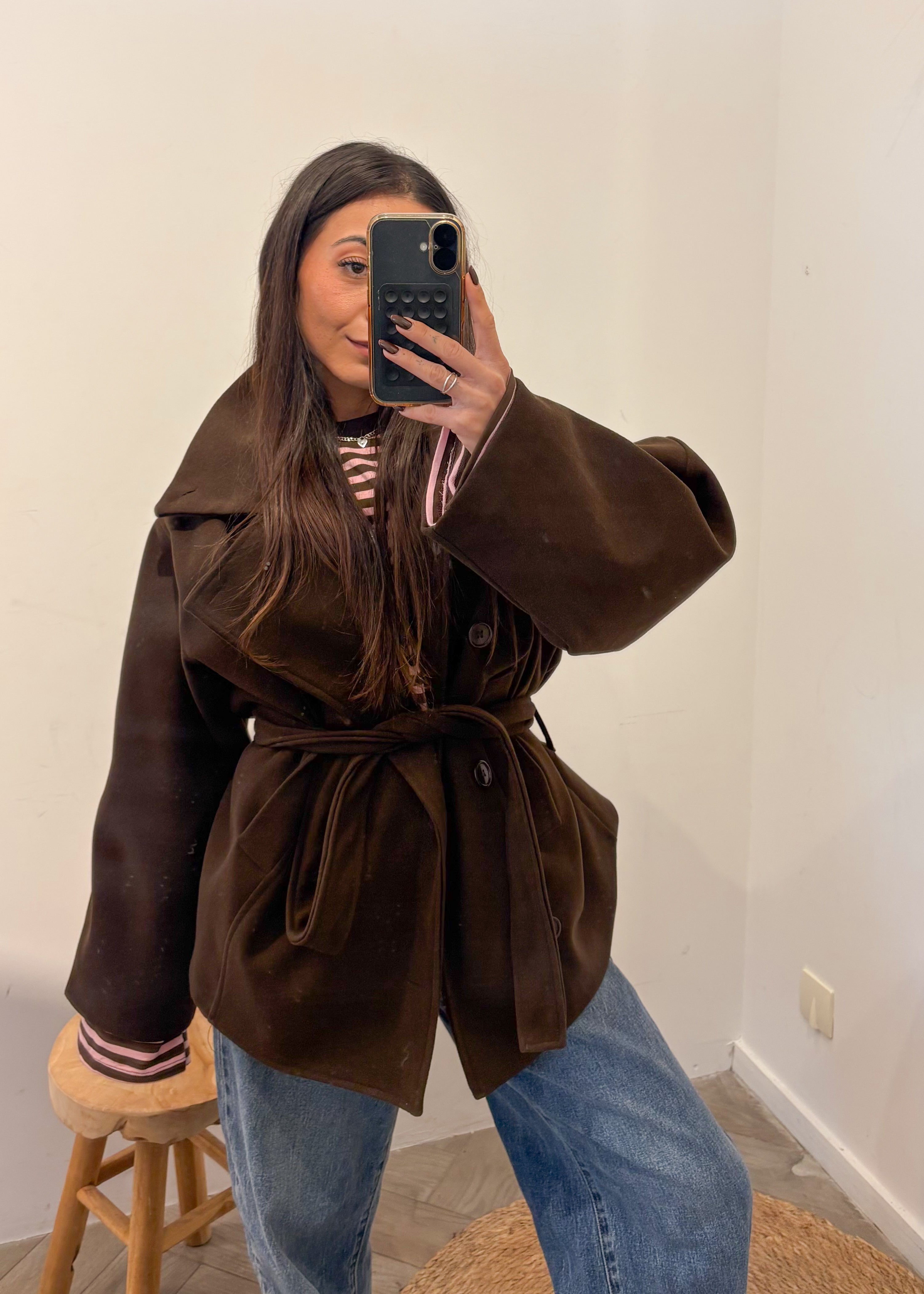 Manteau ELINA marron