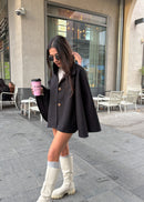 Manteau cape INDY noir