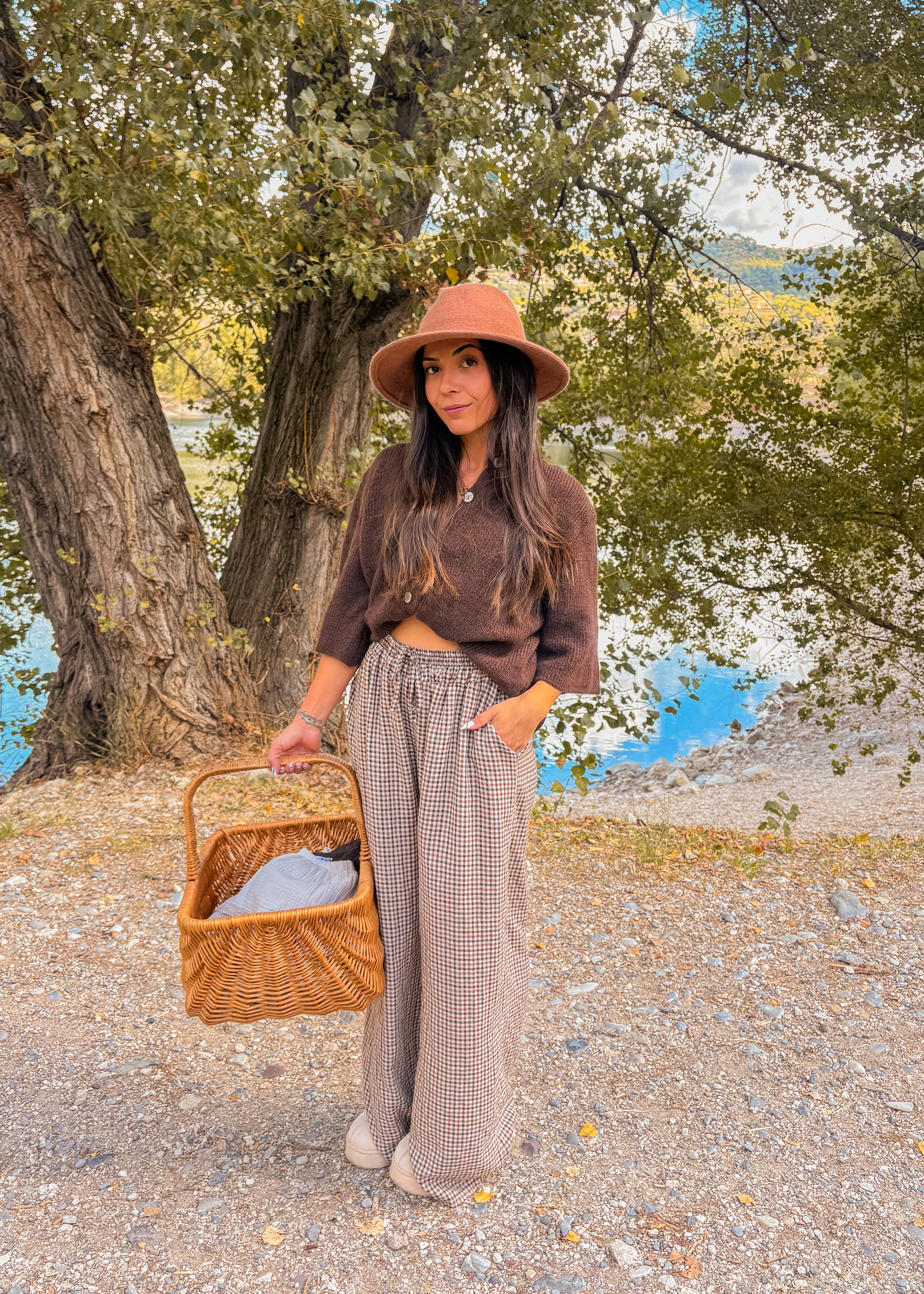 Gilet en laine NORA marron