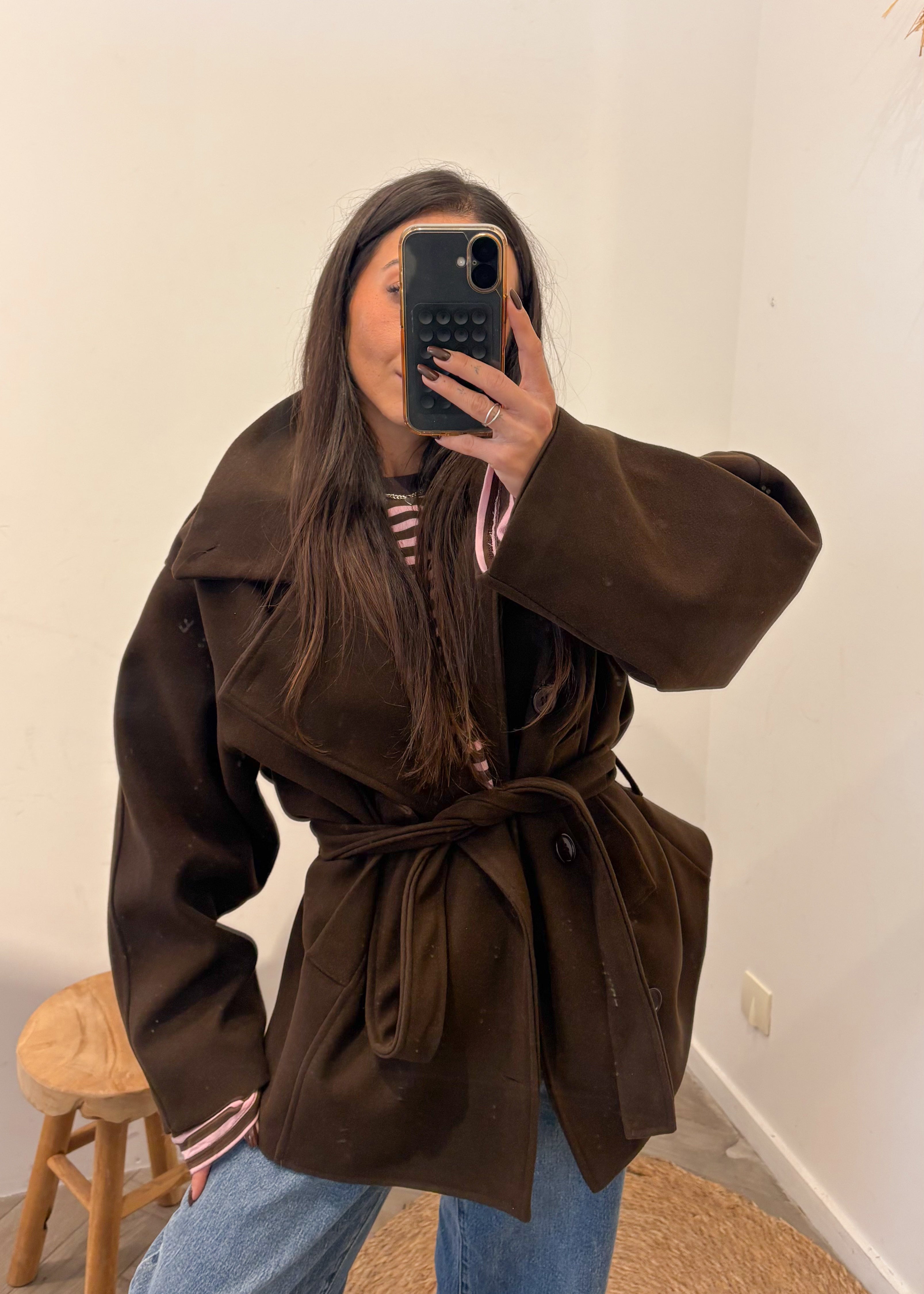 Manteau ELINA marron