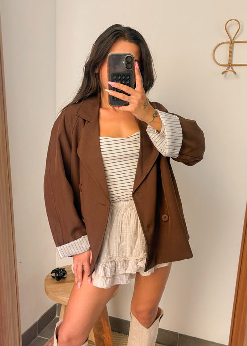 Blazer MILA marron