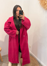Manteau en laine ISAAC fuchsia