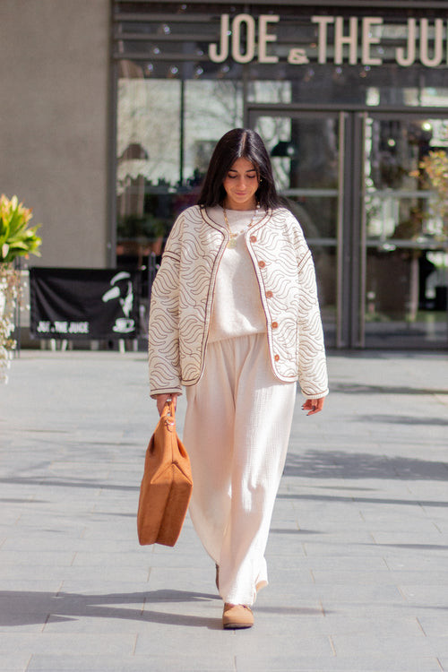 Veste matelassée Sixtine écru