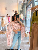Blouse à pois JINA rose