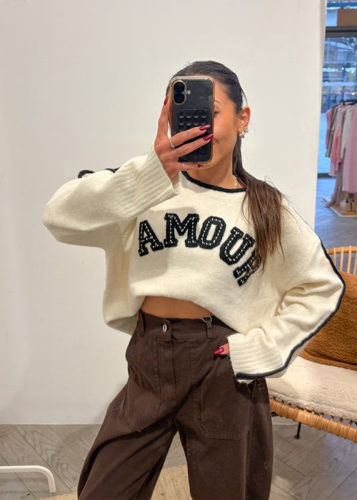 Pull laine AMOUR