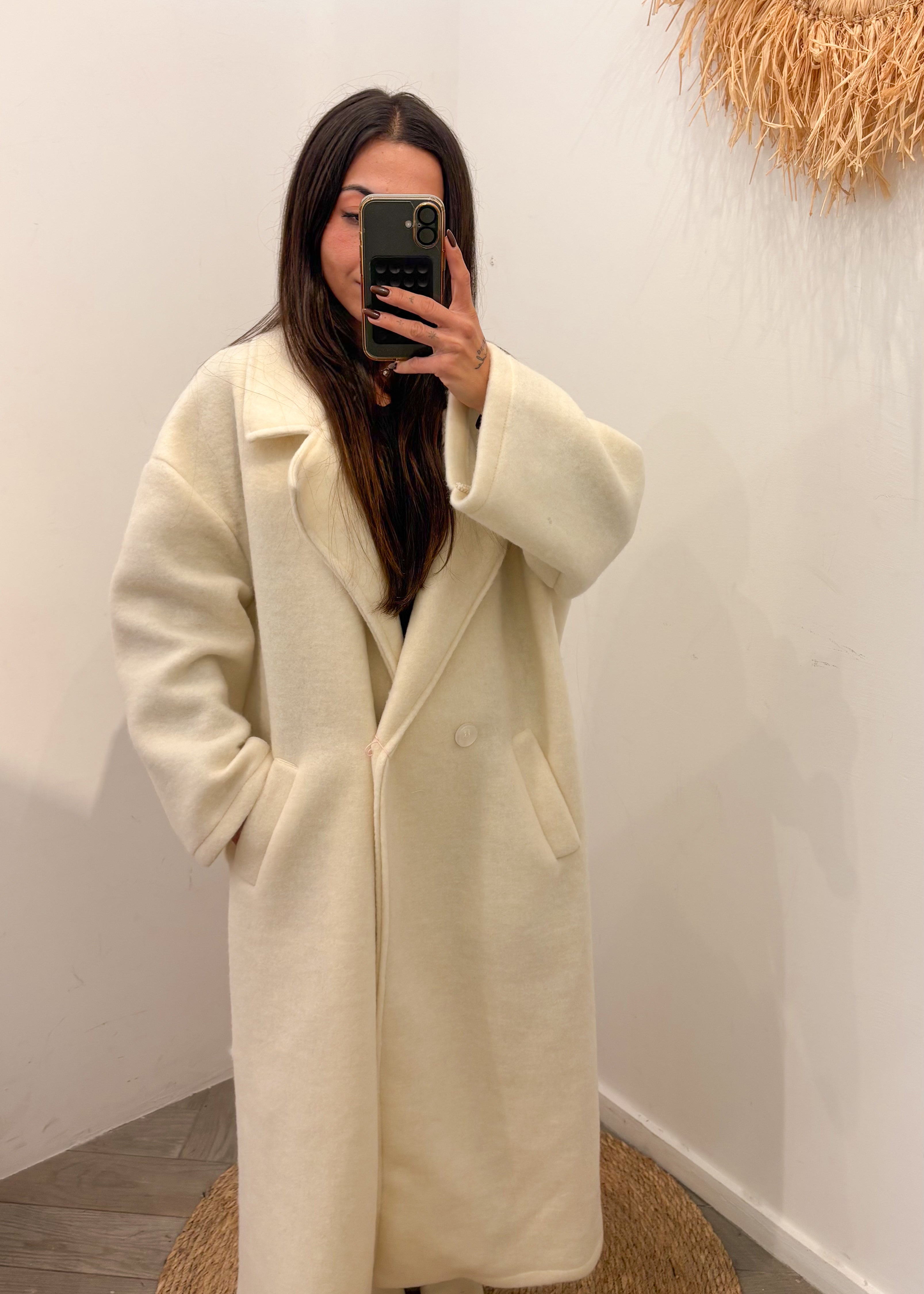 Manteau en laine ISAAC écru