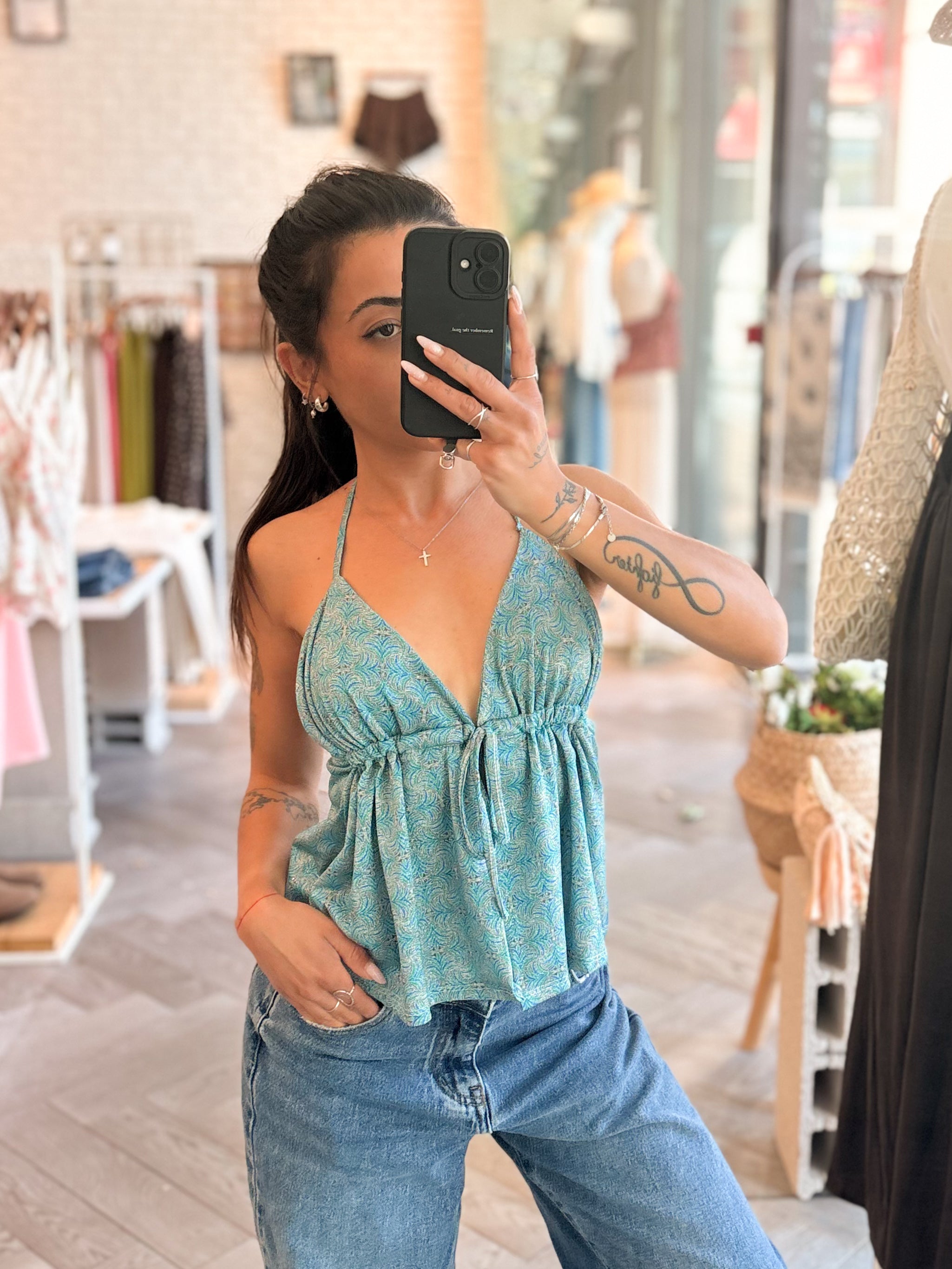 Top CALI turquoise