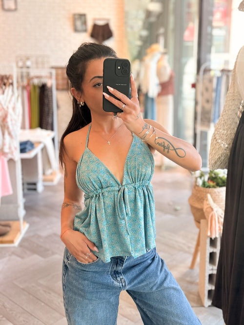 Top CALI turquoise
