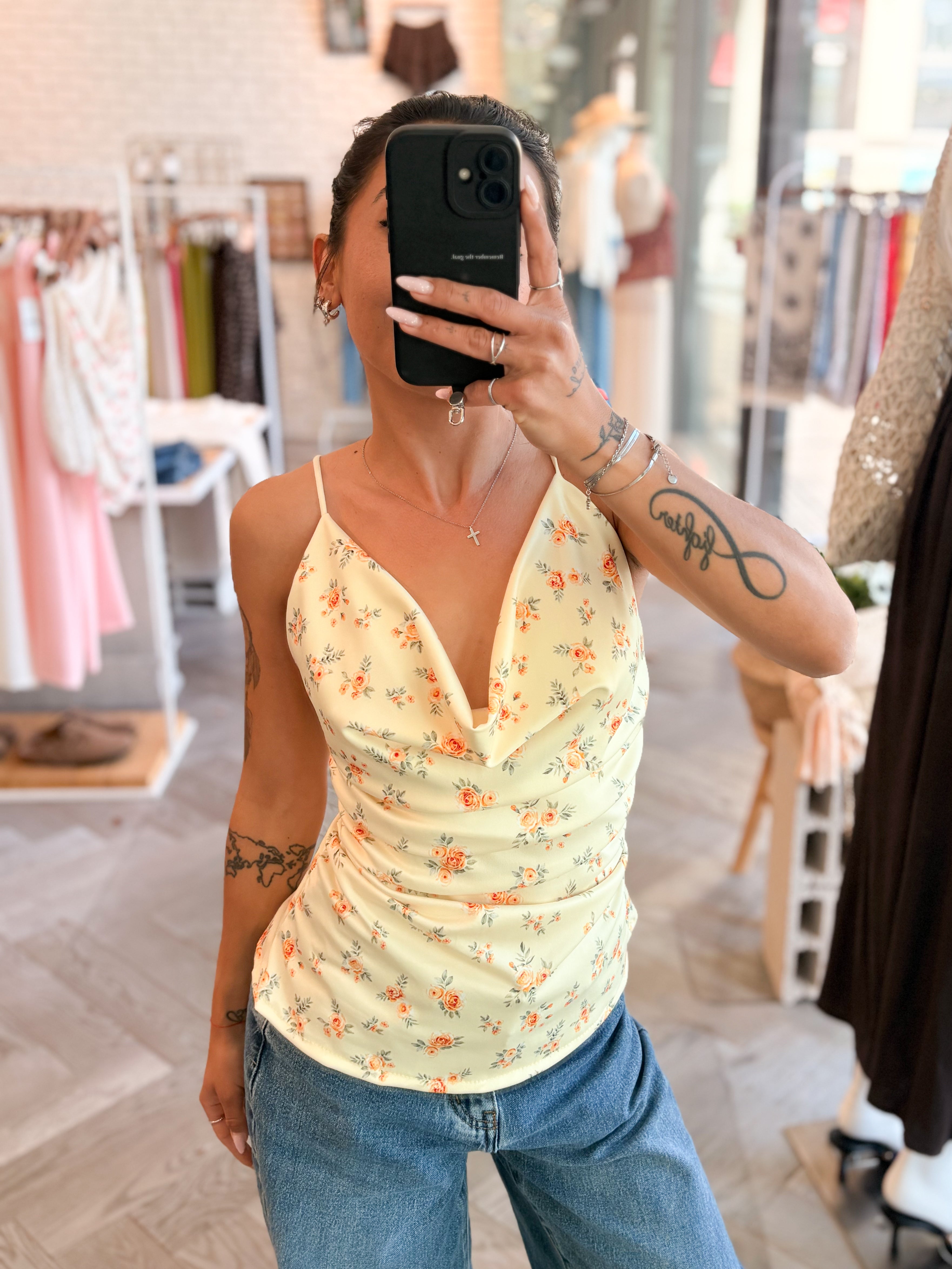 Top DAISY jaune