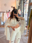 Blouse à pois JINA blanc