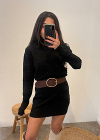 Robe en maille LÉA noir