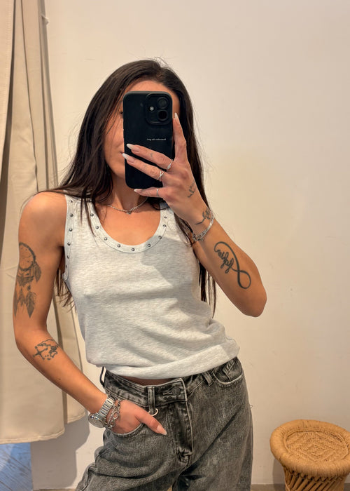Top GIULIA gris