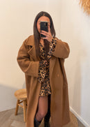 Manteau en laine ISAAC camel