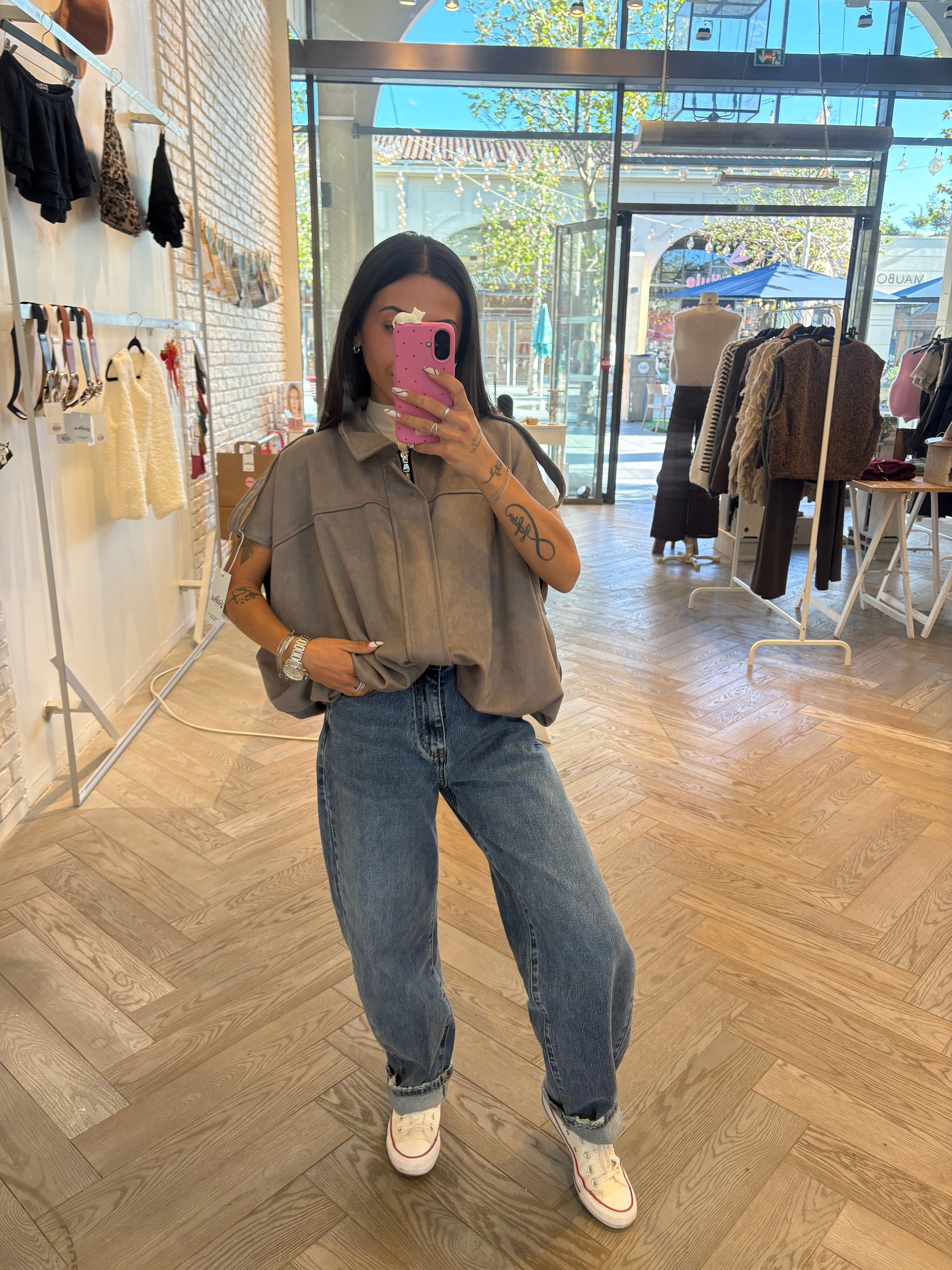 Veste en suédine GABRIELLA