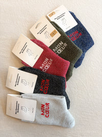 Chaussettes paillettes MON CŒUR