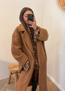 Manteau en laine ISAAC camel