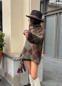 Pull en mohair RICHARD kaki