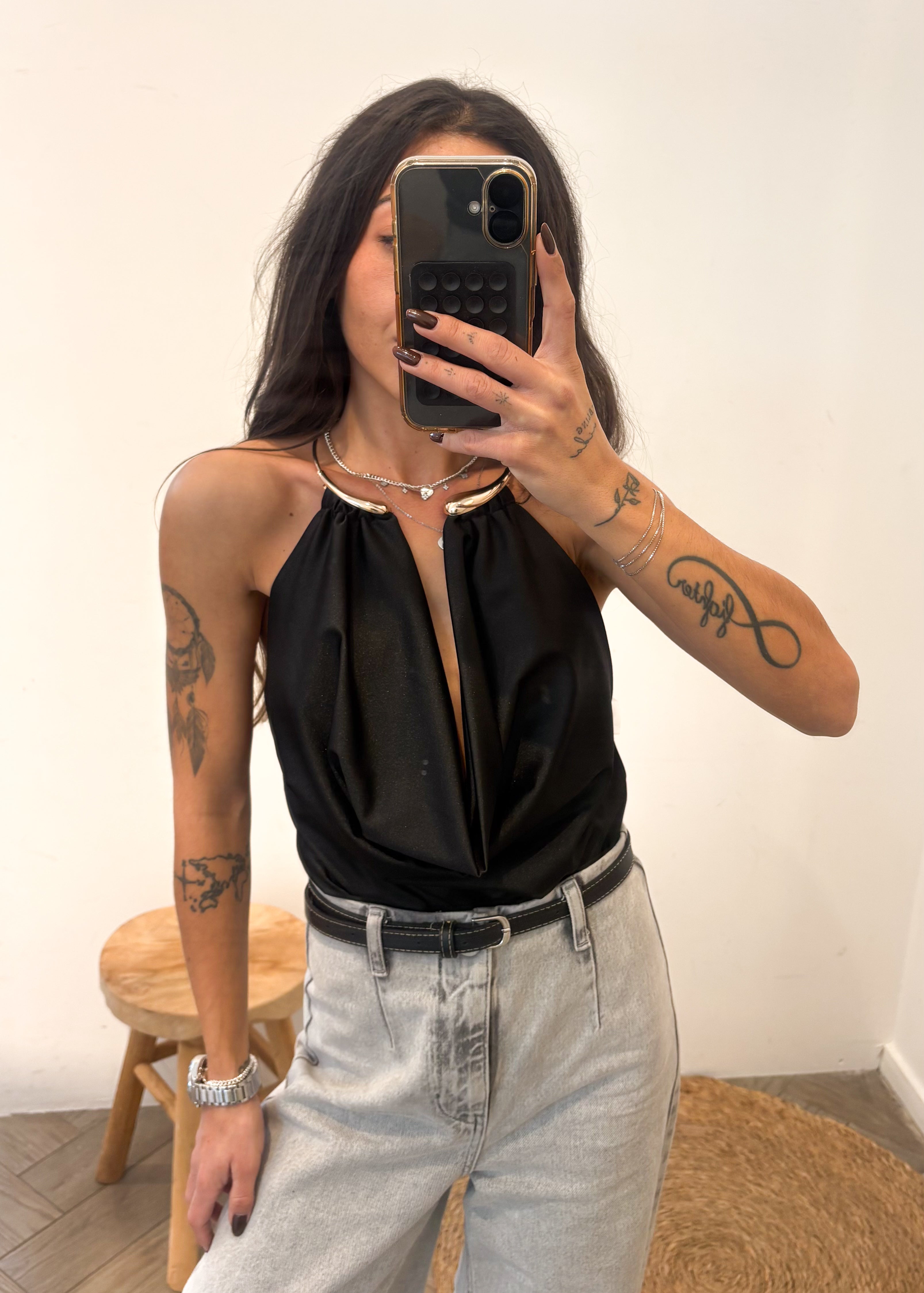 Body bijou SELMA noir