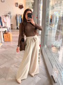 Pantalon ELIO fluide taupe
