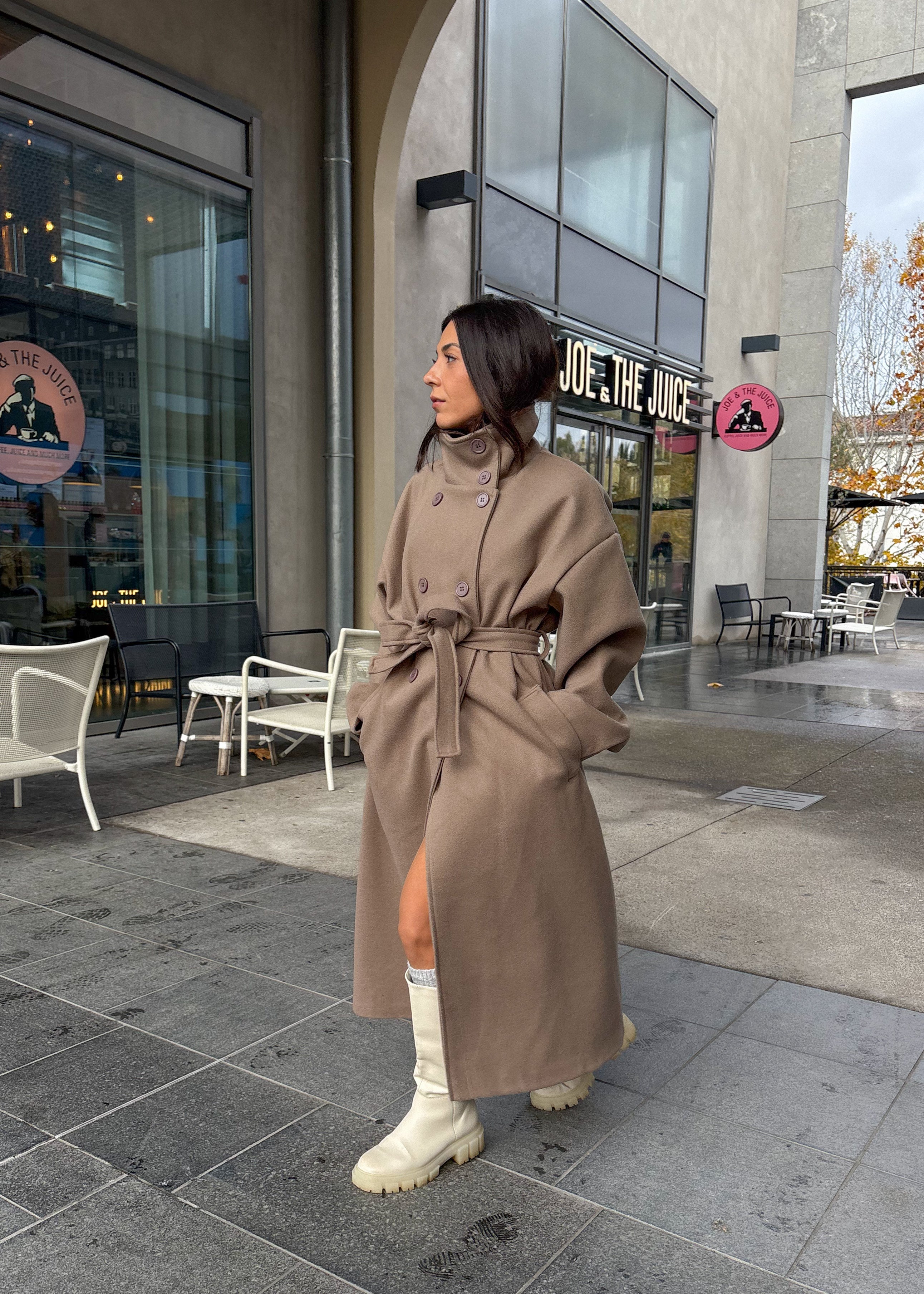 Manteau ABIGAIL taupe