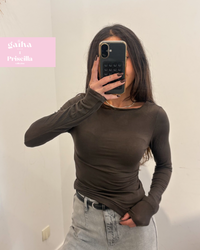 Top CACHEMIRE marron