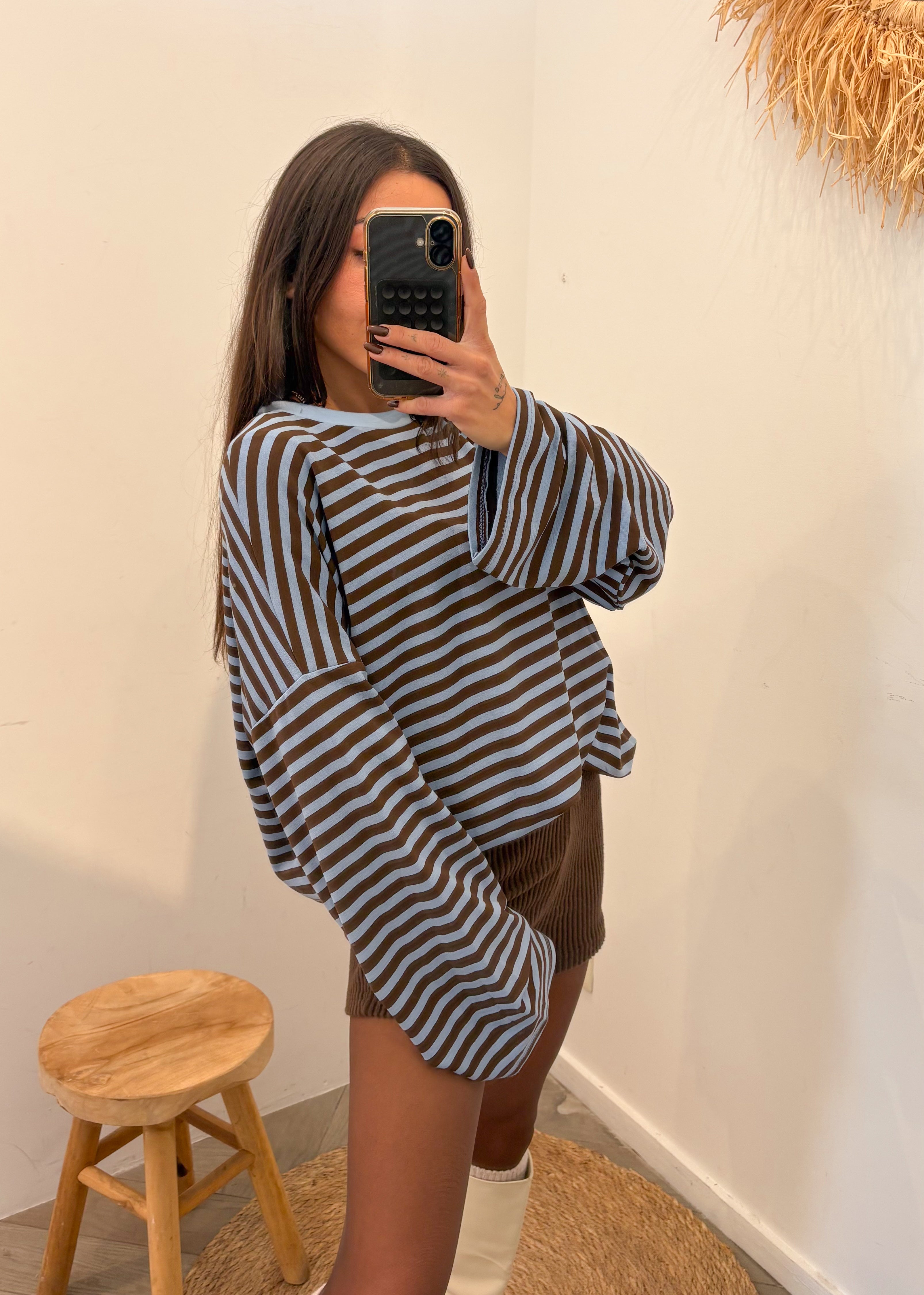 Top en coton ARTHUR bleu