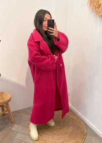 Manteau en laine ISAAC fuchsia