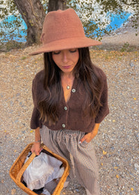 Gilet en laine NORA marron