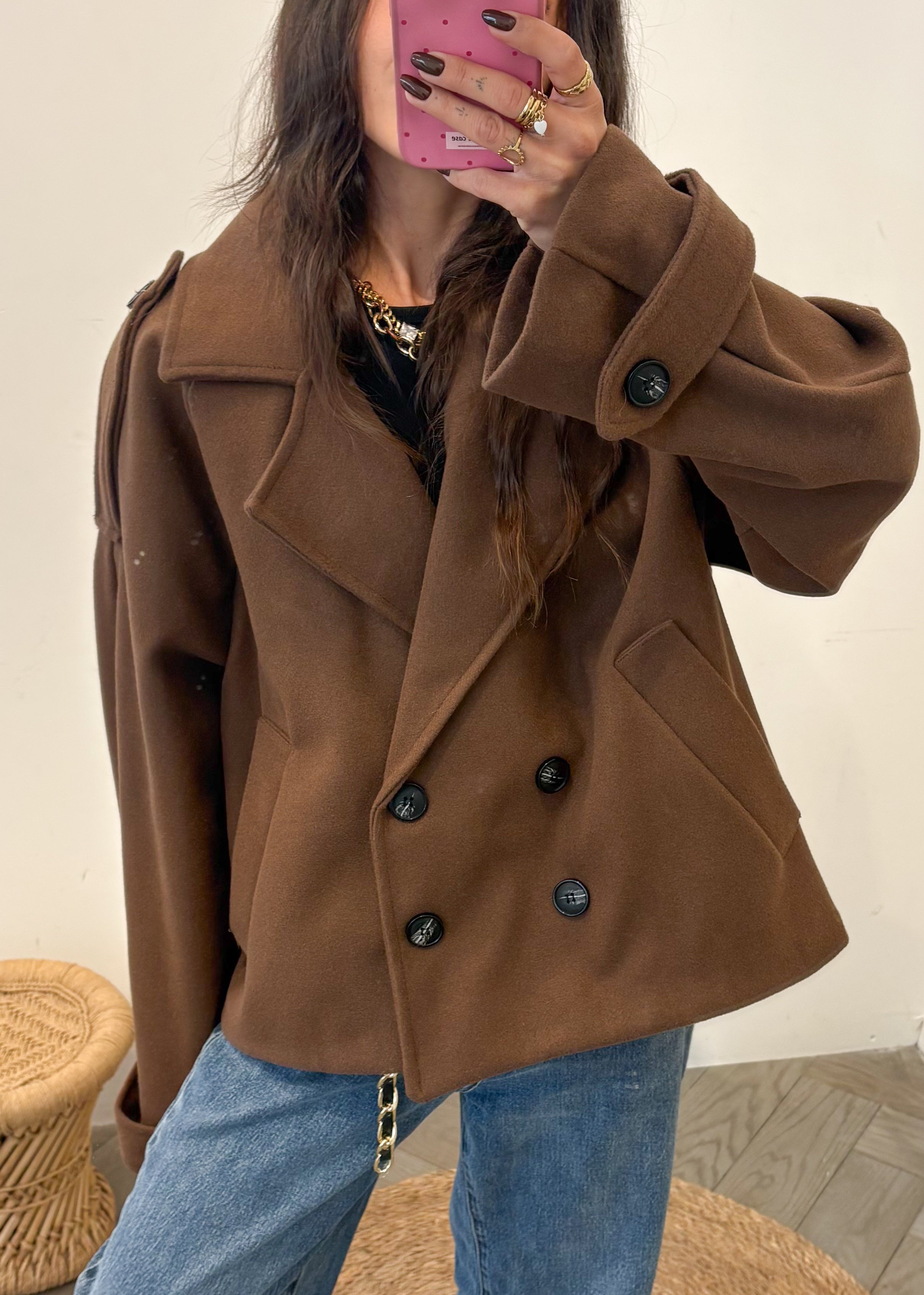 Manteau OLWEN marron