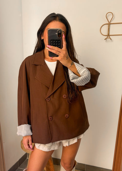 Blazer MILA marron