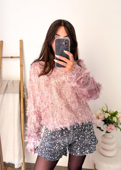 Short à sequins gris - Fall