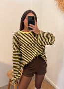 Top en coton ARTHUR jaune