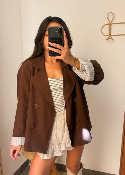 Blazer MILA marron