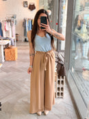 Pantalon ELIO fluide camel